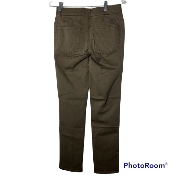 352 Democracy Brown BROL Straight Leg Pants Ab Solutions - Picture 4 of 12